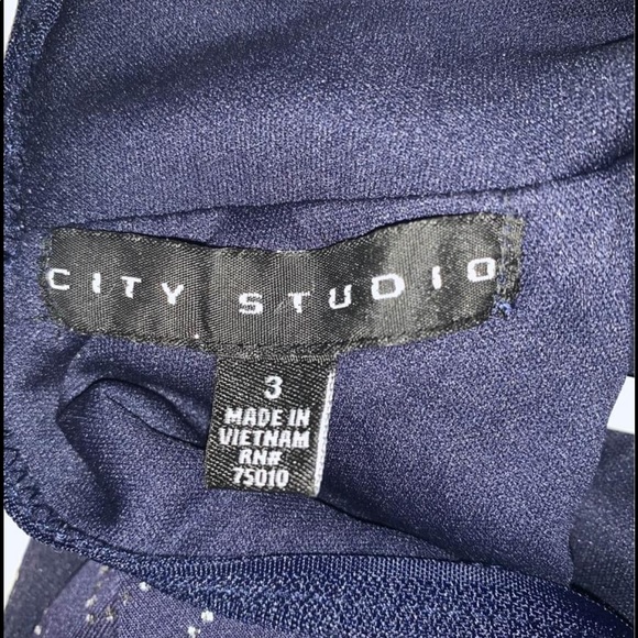 Navy & Silver Dress - Picture 3 of 4